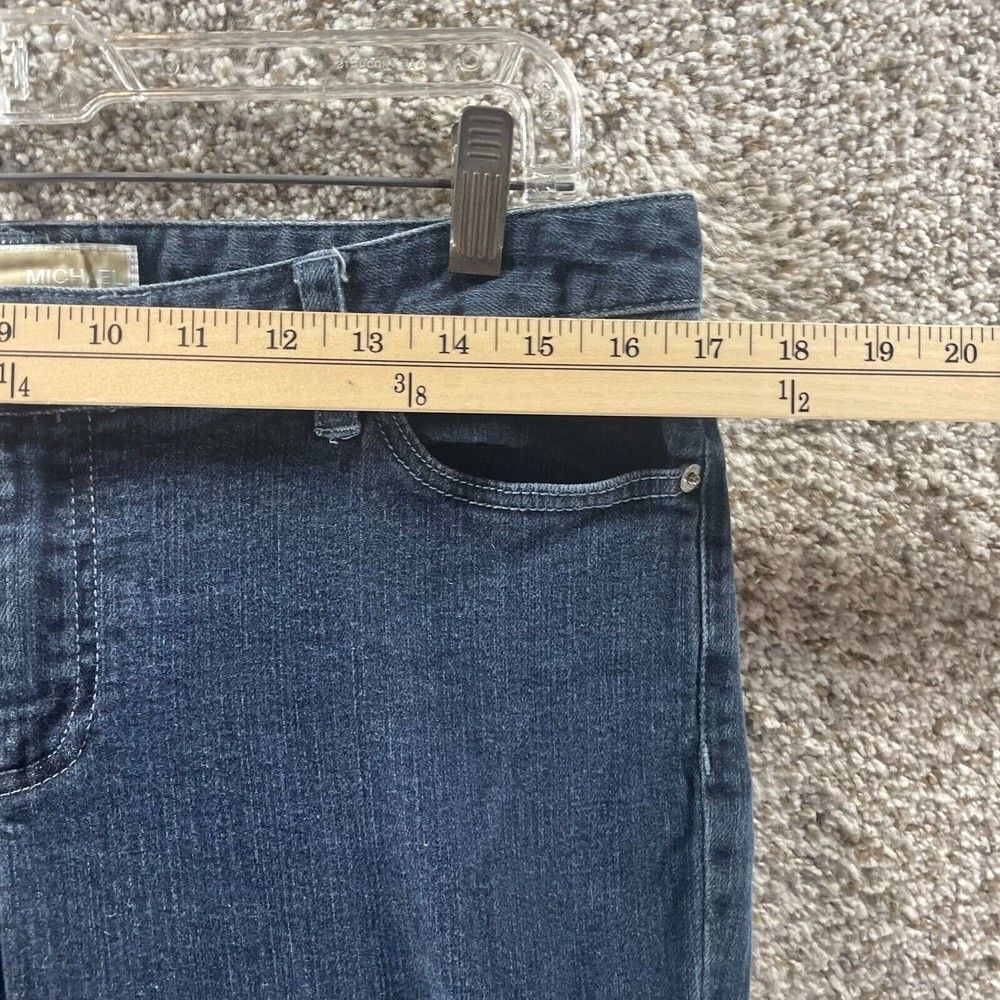 Michael Kors Jeans Womens 10 Blue Denim Pants Bootcut Preppy Pockets‎ Cotton - Picture 3 of 11